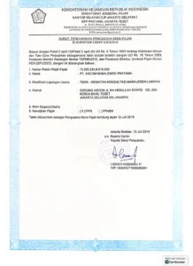 Surat Pengukuhan PKP AsCom